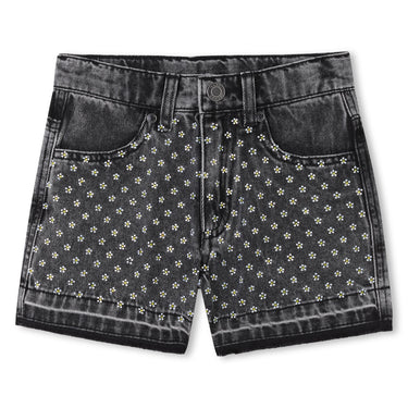 Short de mezclilla para niña y Teen Marc Jacobs logo flower